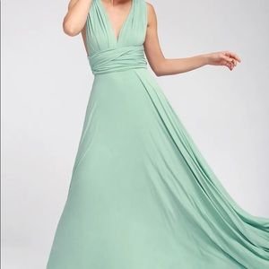 Lulus Tricks of the Trade Maxi Dress - Sage